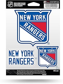 Rico Industries NHL Hockey Carbon Fiber Design Triple Sticker Sheet