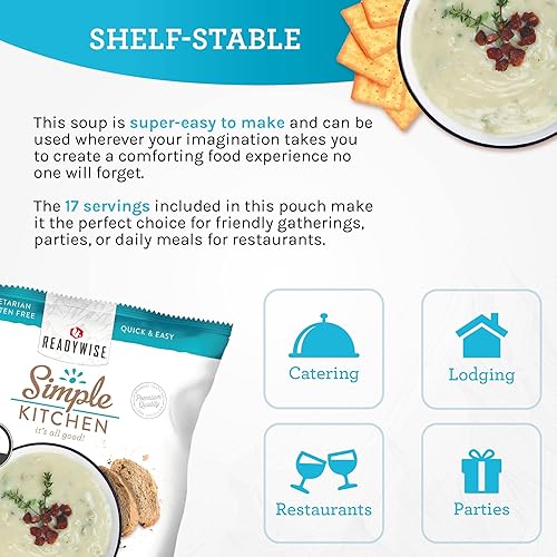 Vista 82 de READYWISE - Cocina simple, macarrones y queso, 16 porciones por paquete, MRE, vegetariano, senderismo, artículos esenciales de campamento