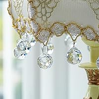 Vista 6 de Crystalsuncatcher - 10 piezas de lámpara de araña de cristal de cristal, piezas de prismas de cristal arcoíris, piezas de bricolaje, adornos de bola