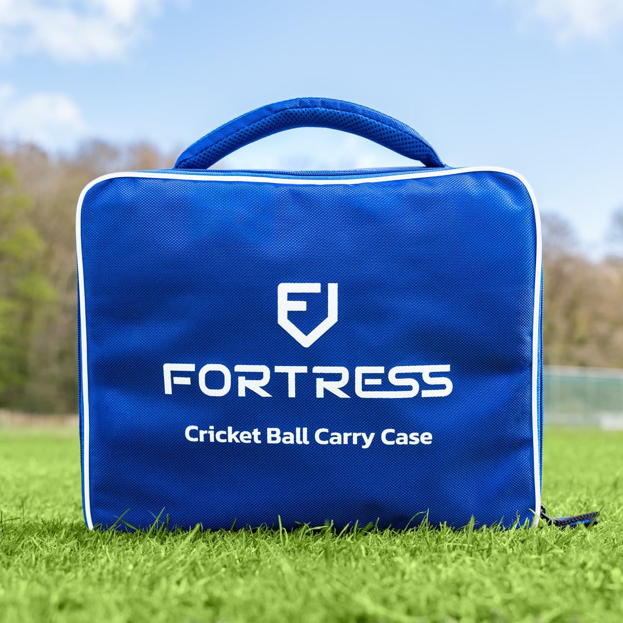 FORZA Fortress Cricket Ball Carry Case | Compact 12‑Ball Holder with Padded Compartments, Double Zips & Carry Handle – Ideal for Clubs, Umpires & Players