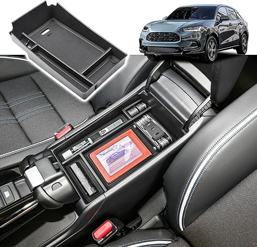Bandeja organizadora de consola central compatible con Honda HR-V 2023 2024 2025 2026 Accesorios HRV 2023, 2024, 2025 2026, organizador de consola