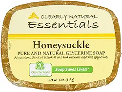 Clearly Natural, Sabonete glicerina, madressilva, 118 ml