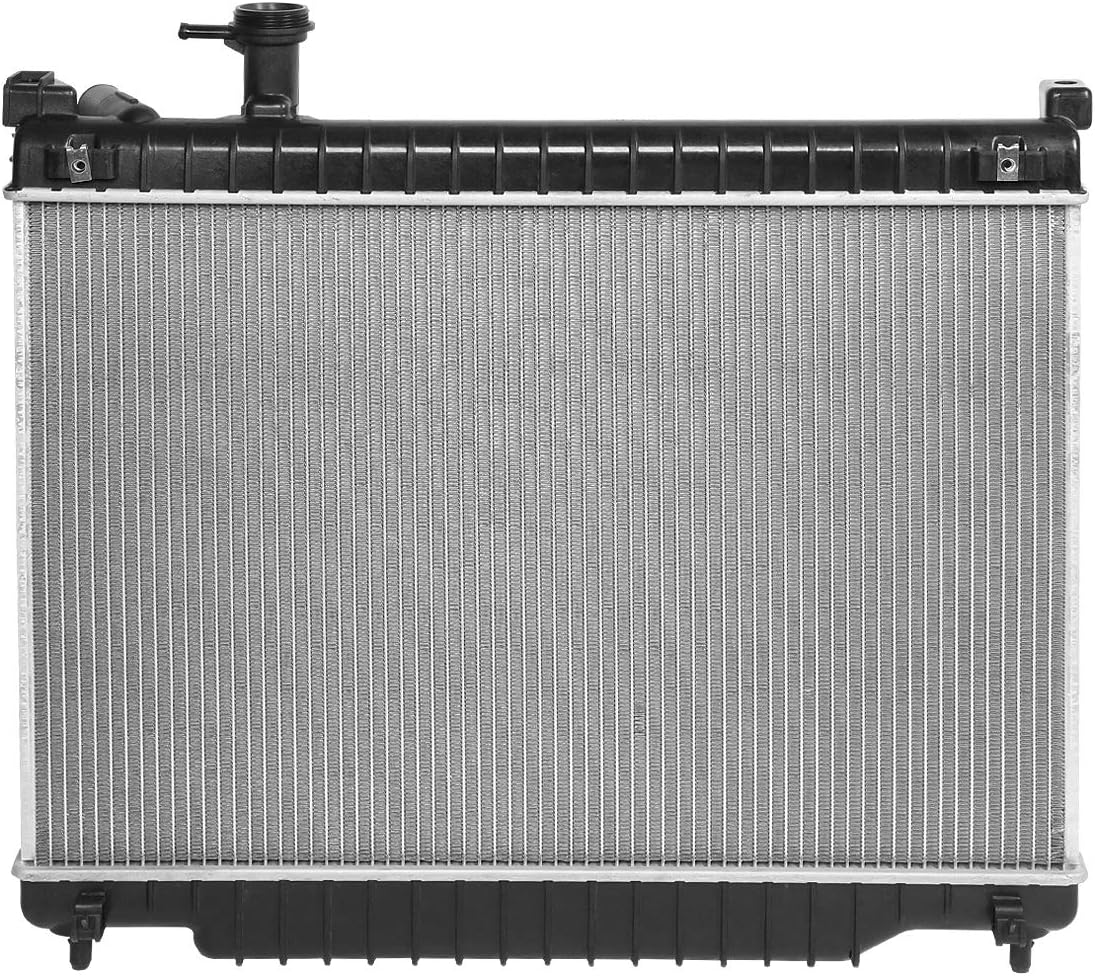 DNA Motoring OEM-RA-2563 Factory Style Aluminum Radiator Compatible with 03-09 Trailblazer/Envoy 5.3L V8 AT,26-7/8" W X 18" H X 1" D,1-5/16"Inlet / 1-9/16" Outlet