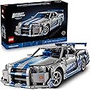 LEGO Technic 2 Fast 2 Furious Nissan Skyline GT-R (R34) Car - DIY Kit and Building Set for Adults - Collectible Model Street Racer with Drift Function - Gift for Car Enthusiasts and Movie Fans - 42210