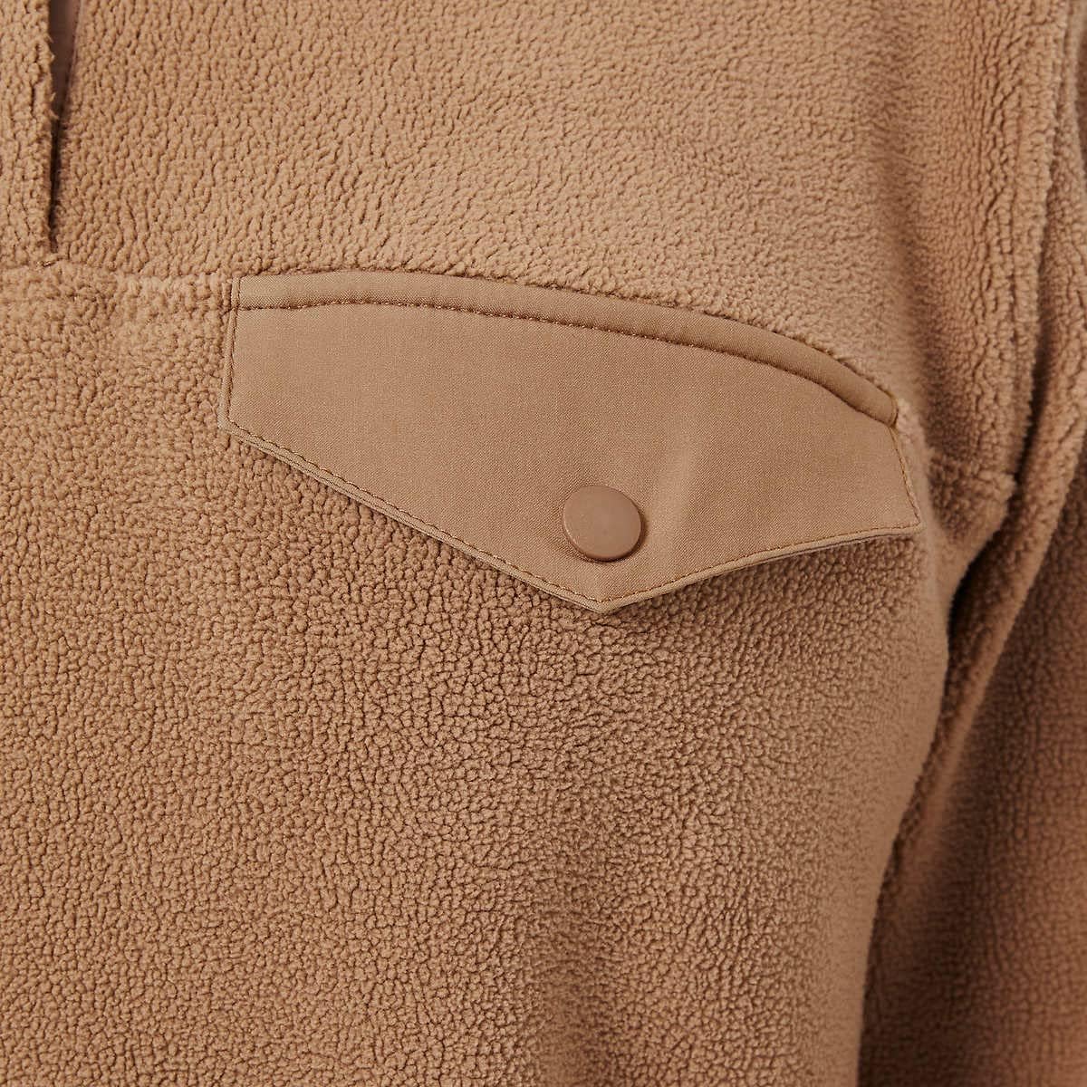 32 Degrees Heat Womens Midweight Snap Arctic Fleece Pullover - Image 5