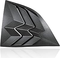 Vista 4 de para 2008-2024 Dodge Challenger, viseras de ventana lateral Scoop, cubierta de visera de ventana ABS, parasol para sol y lluvia, mate, color negro