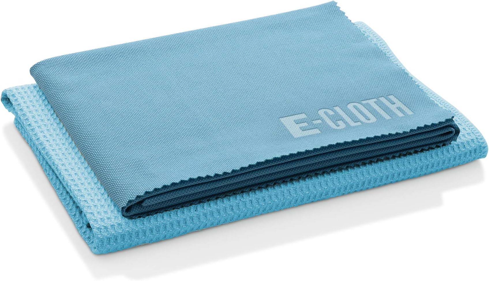 E-Cloth Window Cleaning Cloth Kit - Reusable Durable Towels, Washable & Long Lasting, Glass Cloth for Windows, Mirrors, Cars, Lenses & Screens, Streak Free Shine, Microfiber - Alaskan Blue