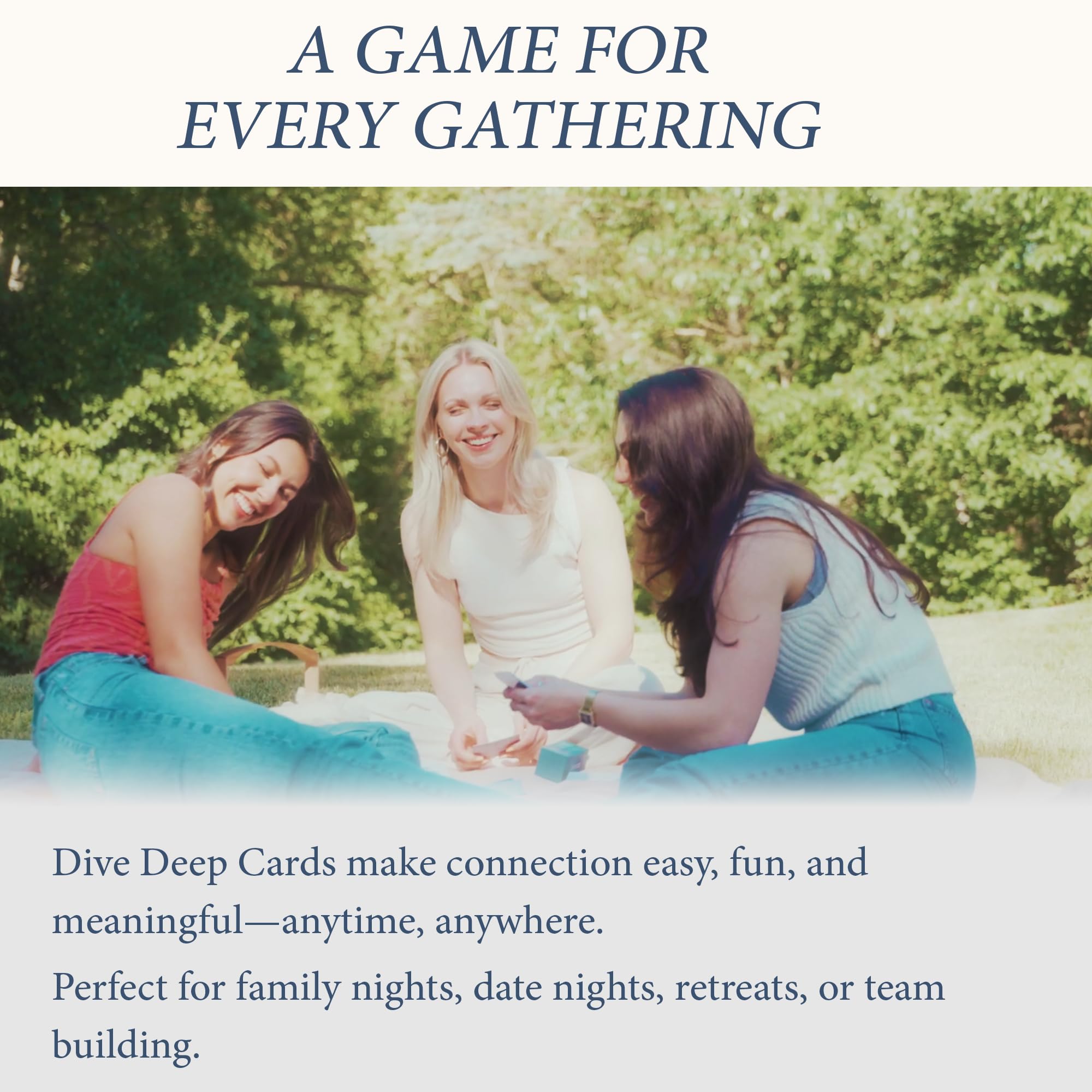 Daily Dopamine Dive Deep Conversation Cards - Lernen Sie sich gegenseitig kennen Eisbrecher | Tiefe & sinnvolle Gespräche | Kartenspiel für Teenager, Erwachsene, Paare | Lustiges Familien-Partyspiel