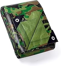 GUARD SHIELD Camo Tarp Waterproof 6x6 Feet Lightweight Camouflage Tarp Poly Cover 6mil