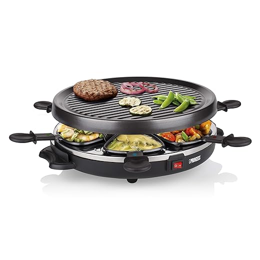 Princess 162725 grillset met antiaanbaklaag voor 6 personen – 800 watt