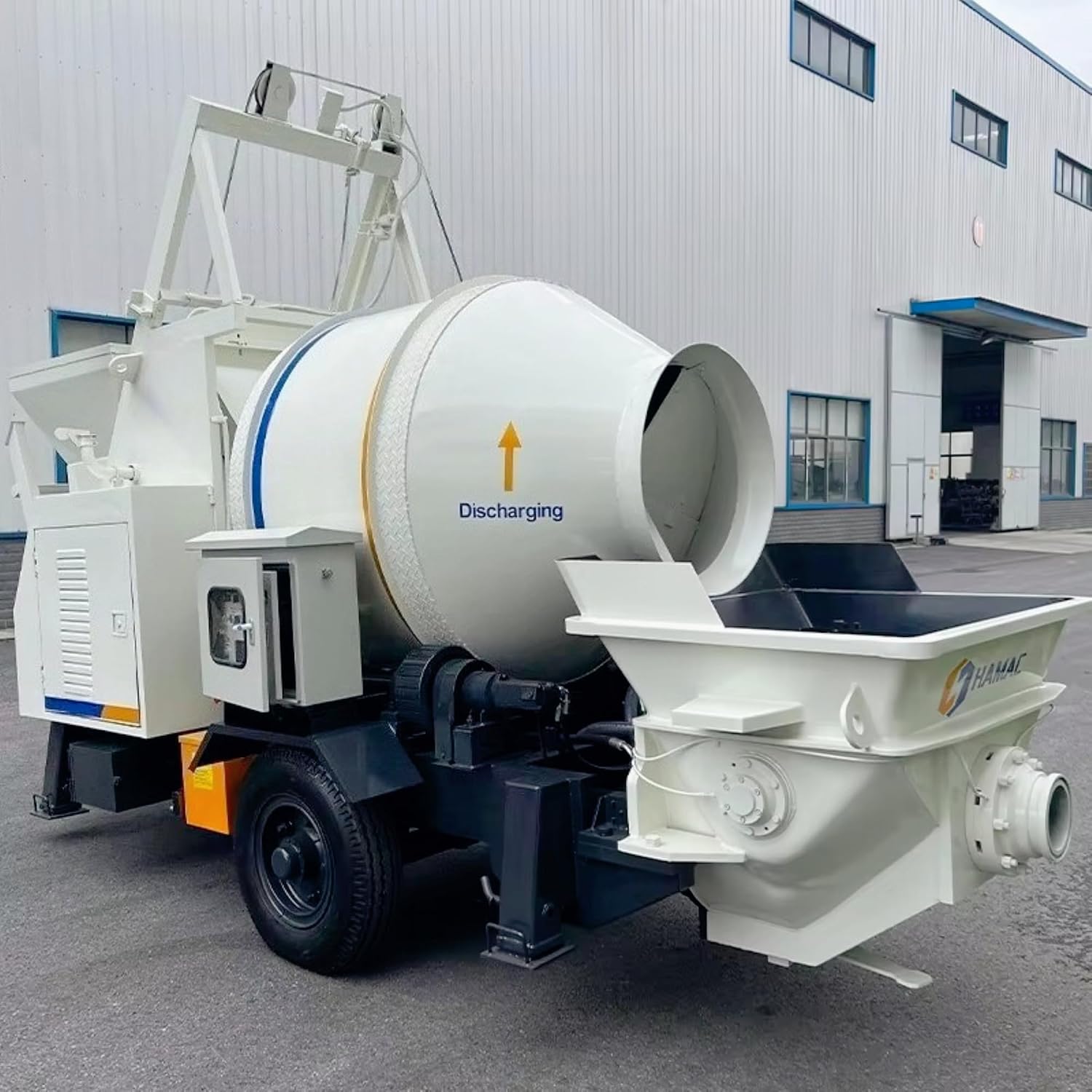 Renovation Concrete Mixer Pump, Mini Cement Mixer Pump for Structural Retrofitting, Mobile Concrete Pump for Building Upgrades