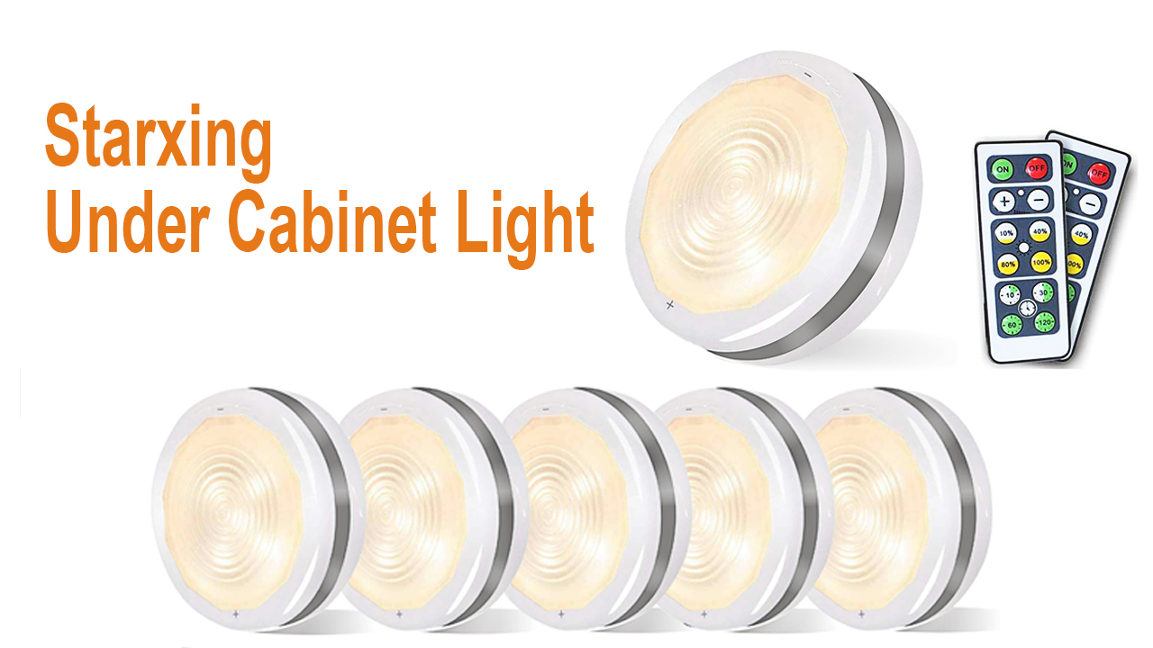 Image of LED Puck Lights with Remote Control, Stick On Under Cabinet Lights, AAA Battery Powered LED Closet Lights with Timer, Auto Off 30 Min Night Light for Closet, Kitchen, Pantry, Stairs