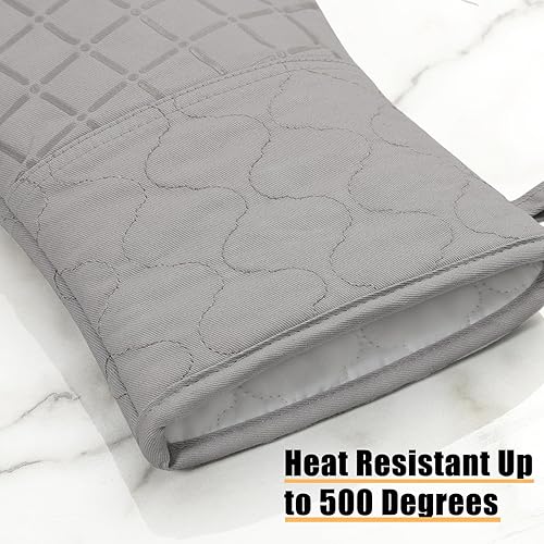 Miniatura 3 de Manoplas de horno para toallas de cocina y paños de cocina, juego de soportes para ollas, guantes de cocina, paños de cocina resistentes al calor de