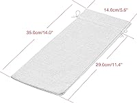 Vista 5 de 10 bolsas de vino de arpillera beige, 5.9 inx13.8 in/6.0"x14.0'' Cordón y forro Bolsas de arpillera para botella de vino, bolsas de regalo