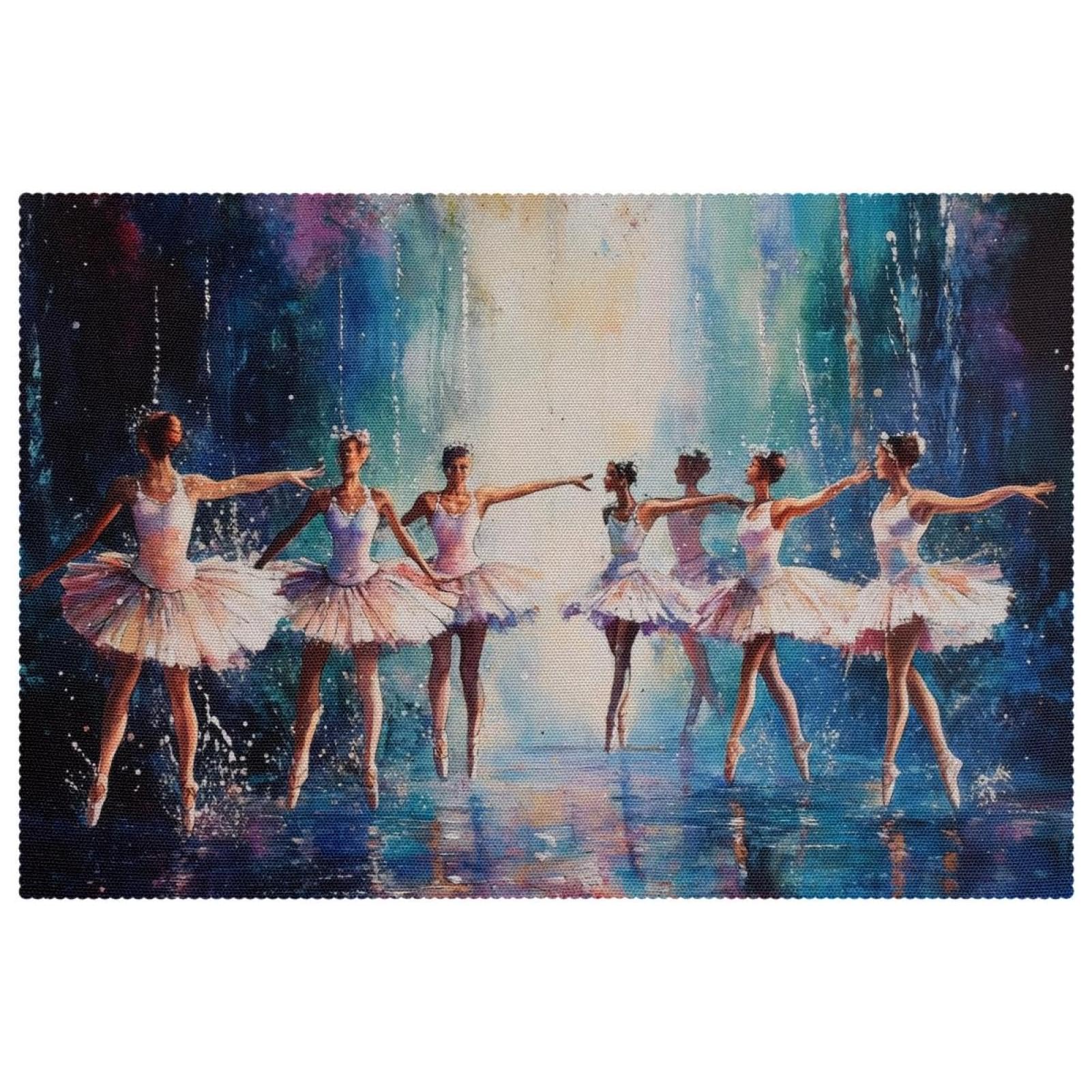 Set de table antidérapant résistant chaleur salle à manger 30x45cm x6