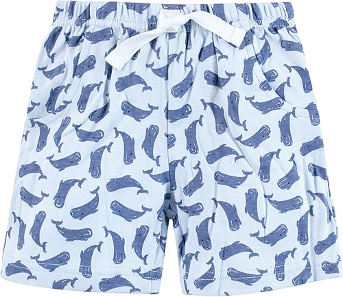 Miniatura 3 de Hudson Baby Pantalones cortos para bebé, paquete de 4