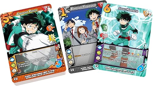 Miniatura 5 de My Hero Academia - Juego de cartas coleccionables Izuku Midoriya vs. Katsuki - Barajas rivales para dos jugadores, juego de cartas coleccionables