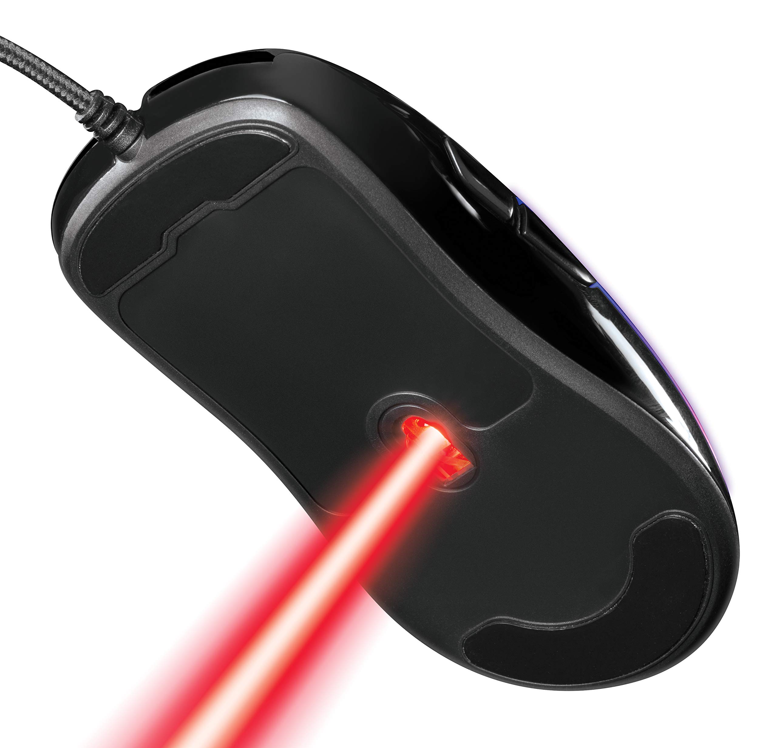 DELTACO GAM-085 - Ratón óptico para Videojuegos (9 Modos LED, PMW3325, 400-5000 dpi, 1000 Hz, LED, USB)