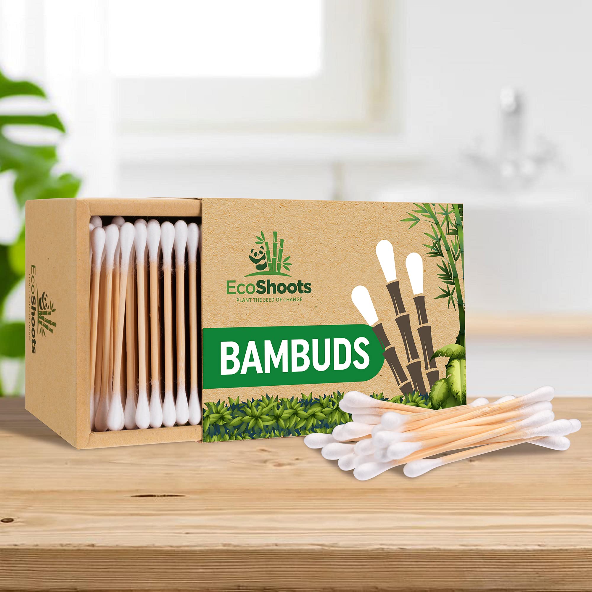 500 Cotton Fioc Bambù Biodegradabili - Eco Friendly Zero Waste - Foto 2