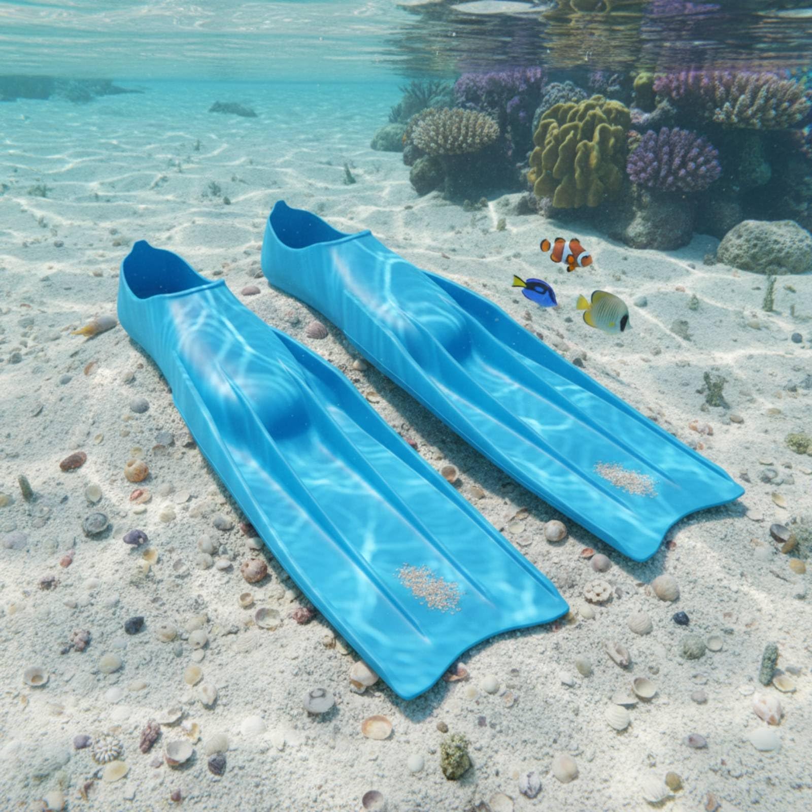Aletas de Buceo en Silicona Largas Aletas Propulsoras Natación Pala Sensible Que Mejora con Menos Esfuerzo Estructura Ergonómica y Elástica Adecuadas