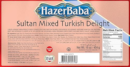 Miniatura 7 de Hazerbaba Turkish Delight Plain - 1 libra