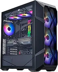 Cooler Master TD5 Pro – AMD RYZEN 7 9800X3D 4,7 GHz (5,2 GHz Turbo) | RTX 5080 16GB | Gigabyte B850 Gaming WF6 | 32GB DDR5 6000MHz | 2TB Gen4 M.2 | WiFi | Windows 11 | 360 AIO | Dourado Jogos 850W PC