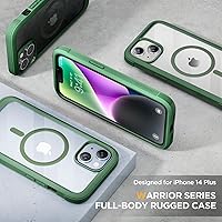 Vista 986 de Miracase - Funda magnética para iPhone 13 Pro Max de 6.7 pulgadas (compatible con MagSafe), transparente, completo, protector de pantalla de vidrio