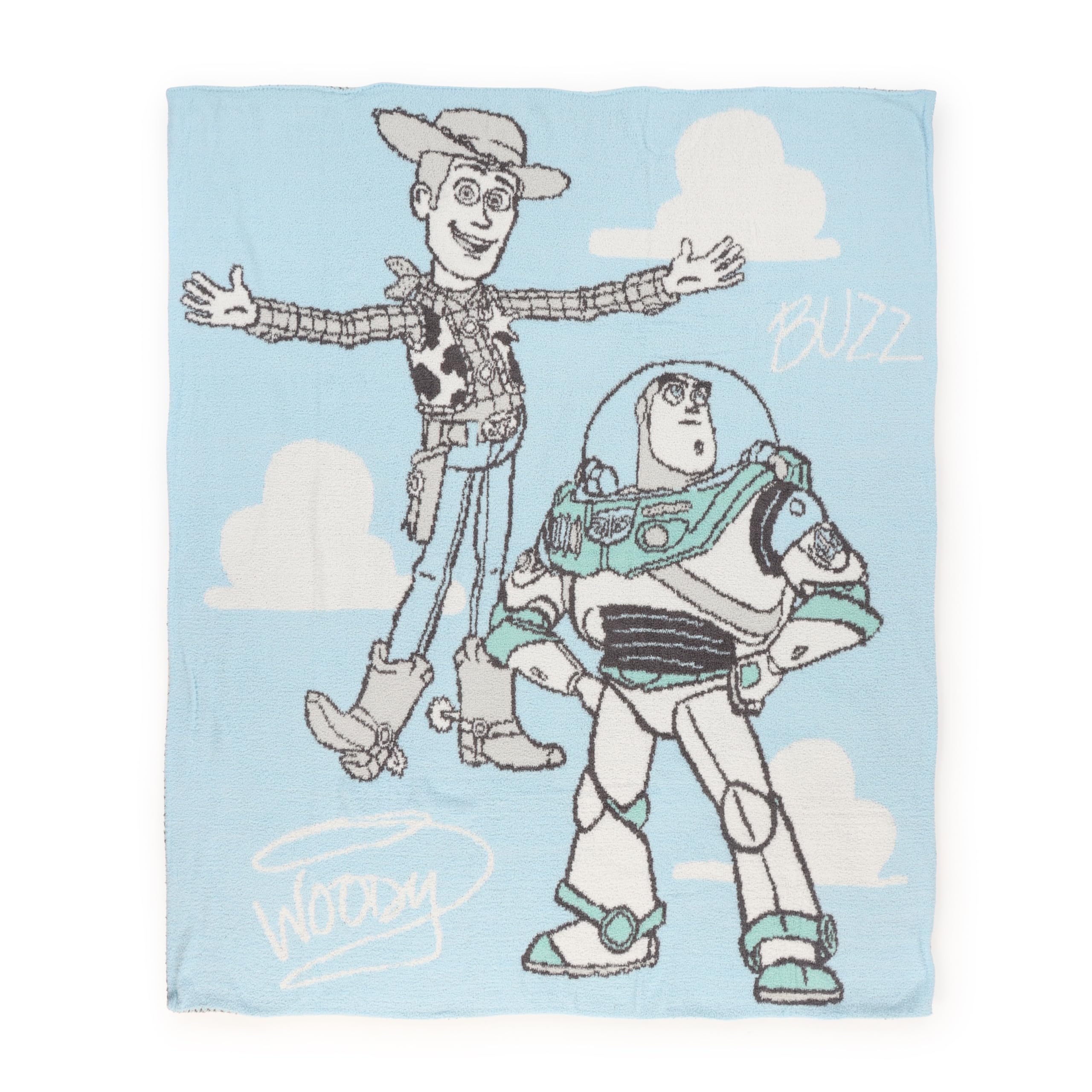 Jay Franco Kids Plush Throw Blanket – Soft &amp; Comfy Fluffy 50x70 Inches Throw for Couch or Bed – Cozy Home Décor for Living Room &amp; Bedroom, Multi - Toy Story