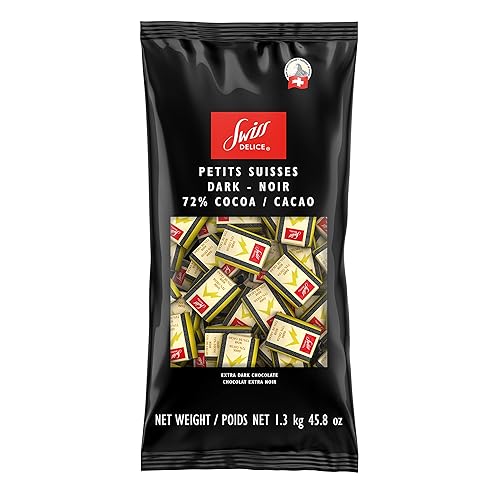 Swiss Delice Dark Chocolate 72% 1.3 Kg, 1300 Grams - Dark Chocolate