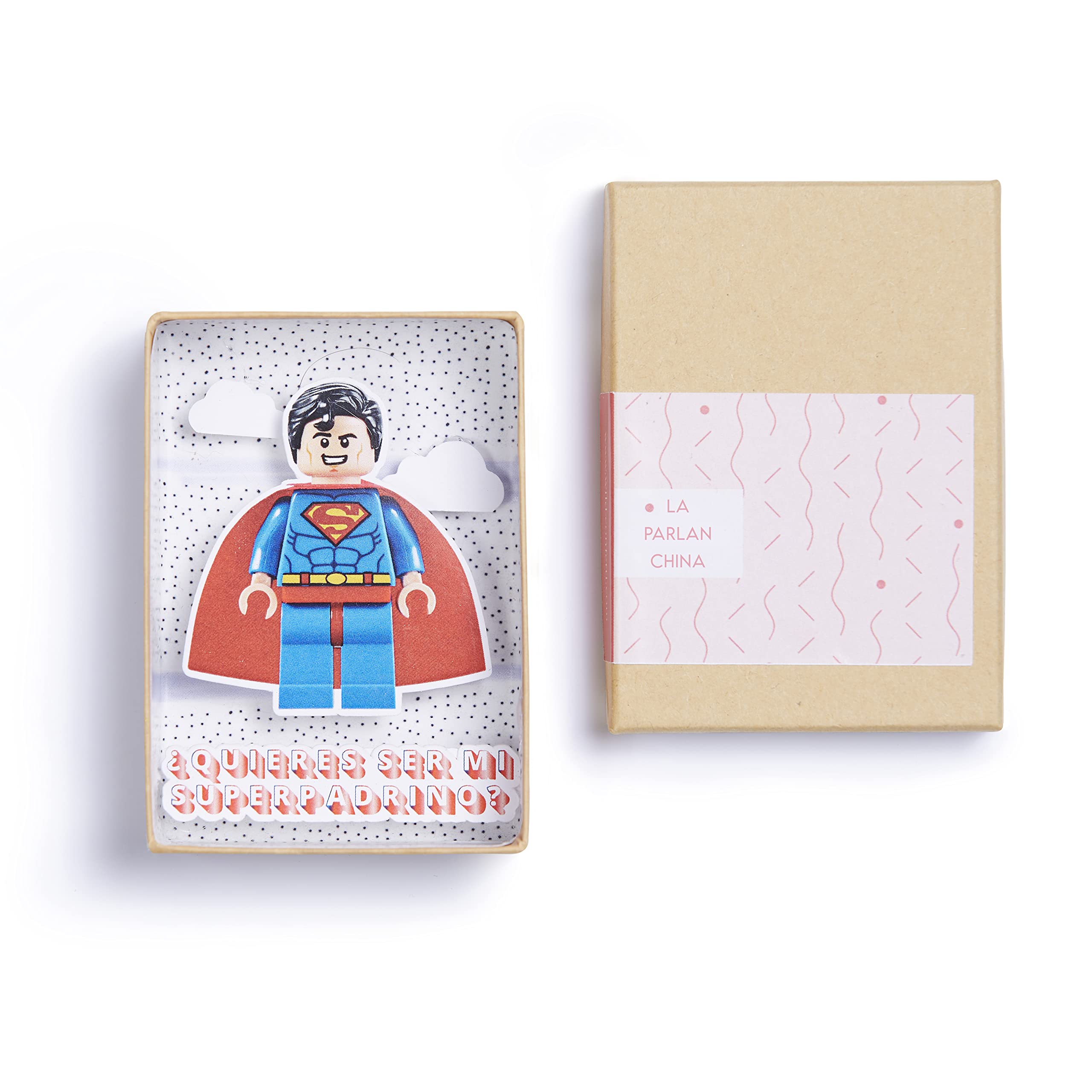 Regalo padrinos bautizo ⎪Quieres ser mi padrino quieres ser mi madrina⎪Petición padrinos Ideas regalo originales padrinos (SUPERPADRINO)