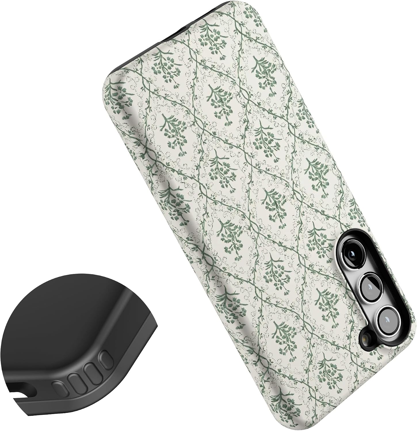 Casely Galaxy S23 Plus Case | Sage Tapestry | Floral Vines | Essential Slim Dual-Layer Protective Design