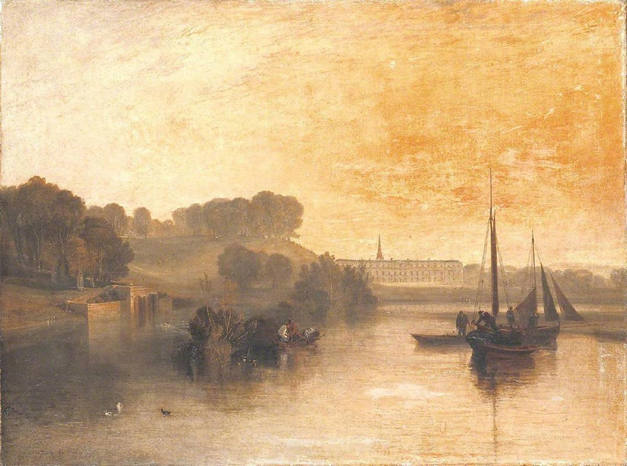 ARTXLXXBN Famous Art Print Poster Vintage Wall Art the Earl of Egremont: Dewy Morning by Mallord William Turner Canvas Art Poster for Home Decor 60x90cm