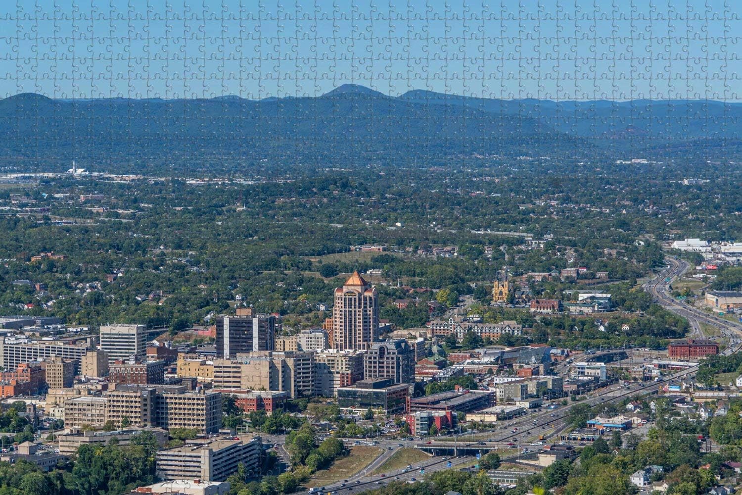 Jigsaw Puzzle for Adults USA America Roanoke Virginia Puzzle 1000 Piece Wooden Travel Souvenir