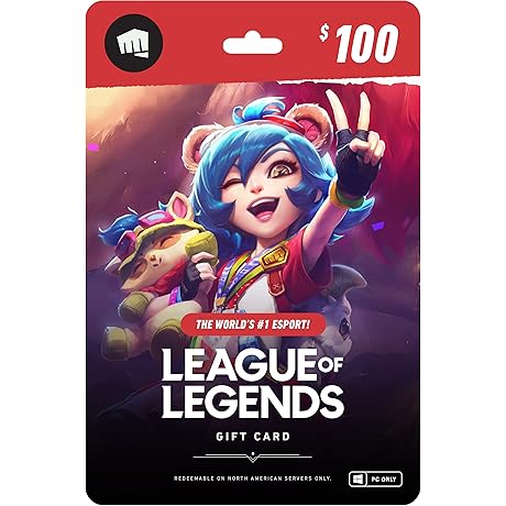 League of Legends $25 Gift Card - NA Server Only [Online Game Code]