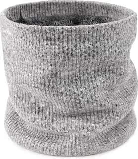Unisex Fleece Lined Neck Warmer Ski Face Neck Gaiter Winter Infinity Scarf for Women Men