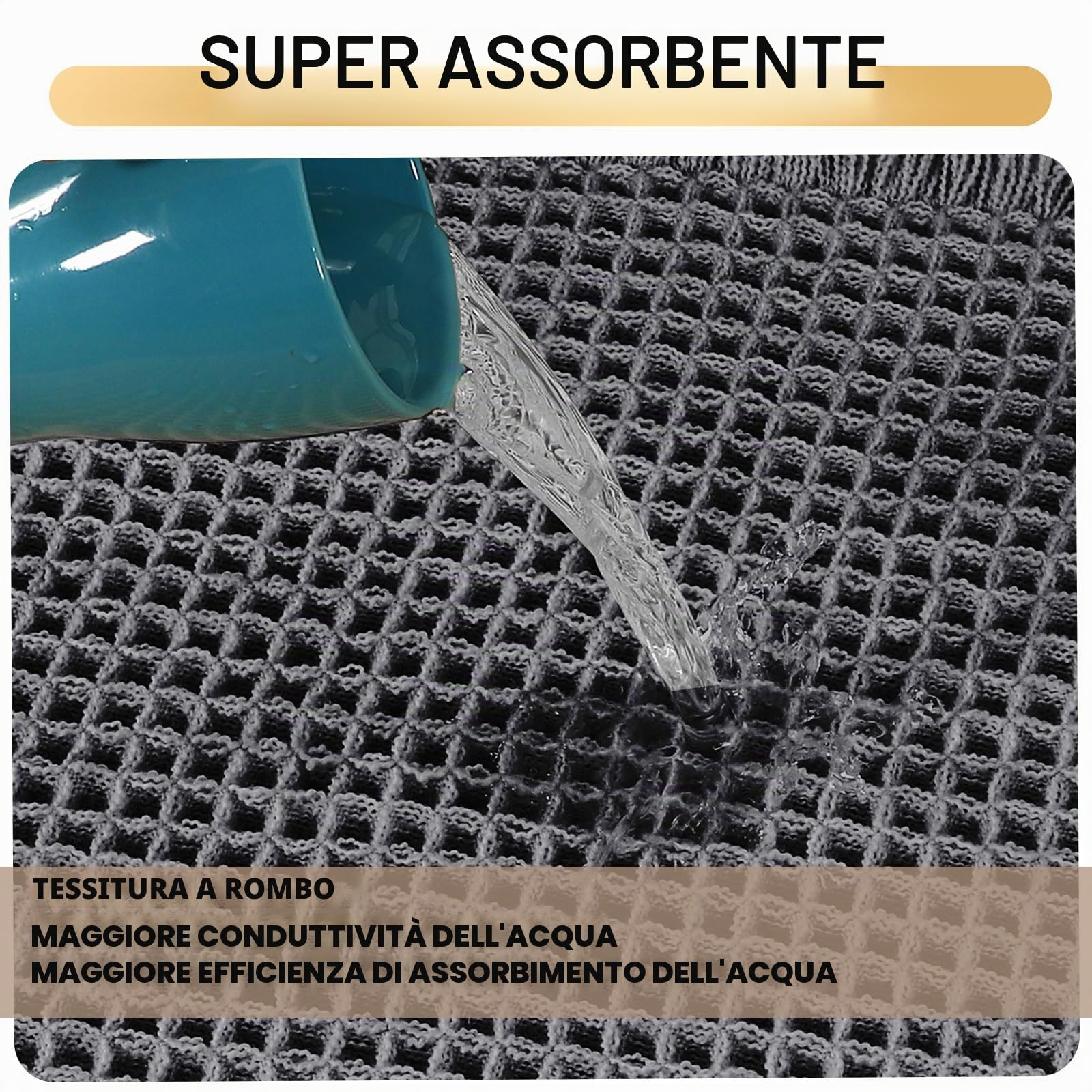 LINGKY Tappeto Bagno Assorbente, Tappetino Bagno Antiscivolo, Microfibra Tappeti Bagno, Lavabile Asciugatura Rapida Tappetino Bagno Doccia per Bagno, Cucina (Grigio,60x180 cm)