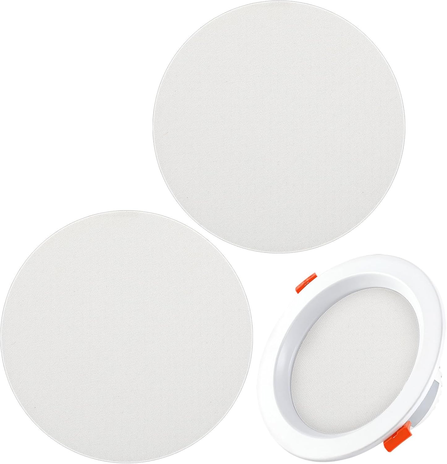 CLISPEED 2Pcs Light Diffuser Film 7.08In Anti-Glare Lamp Shade for Ceiling Lights Nursery Bedroom Living Room with 10 Stickers Soft Light Cover