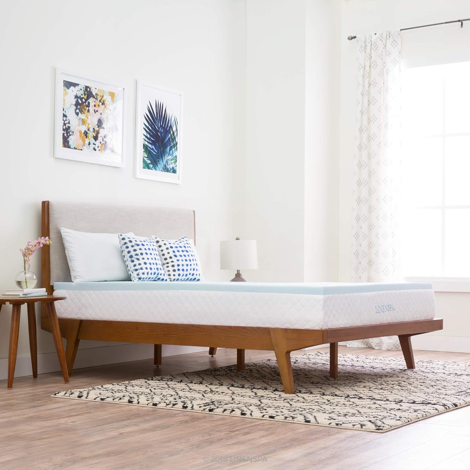 Linenspa 2 Inch Gel Infused Memory Foam Mattress Topper, Twin : Everything Else