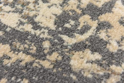 Miniatura 7 de Unique Loom Tuareg Collection - Alfombra vintage envejecida tradicional, 2 pies 6 pulgadas x 10 pies, grisbeige