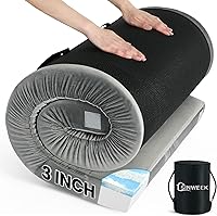 Vista 1 de Sinweek Memory Foam Camping Mattress CertiPUR-US Waterproof Portable Roll Up Mattress for Adults Cot Mattress Car Van Sleeping Mat Pad with Carrying