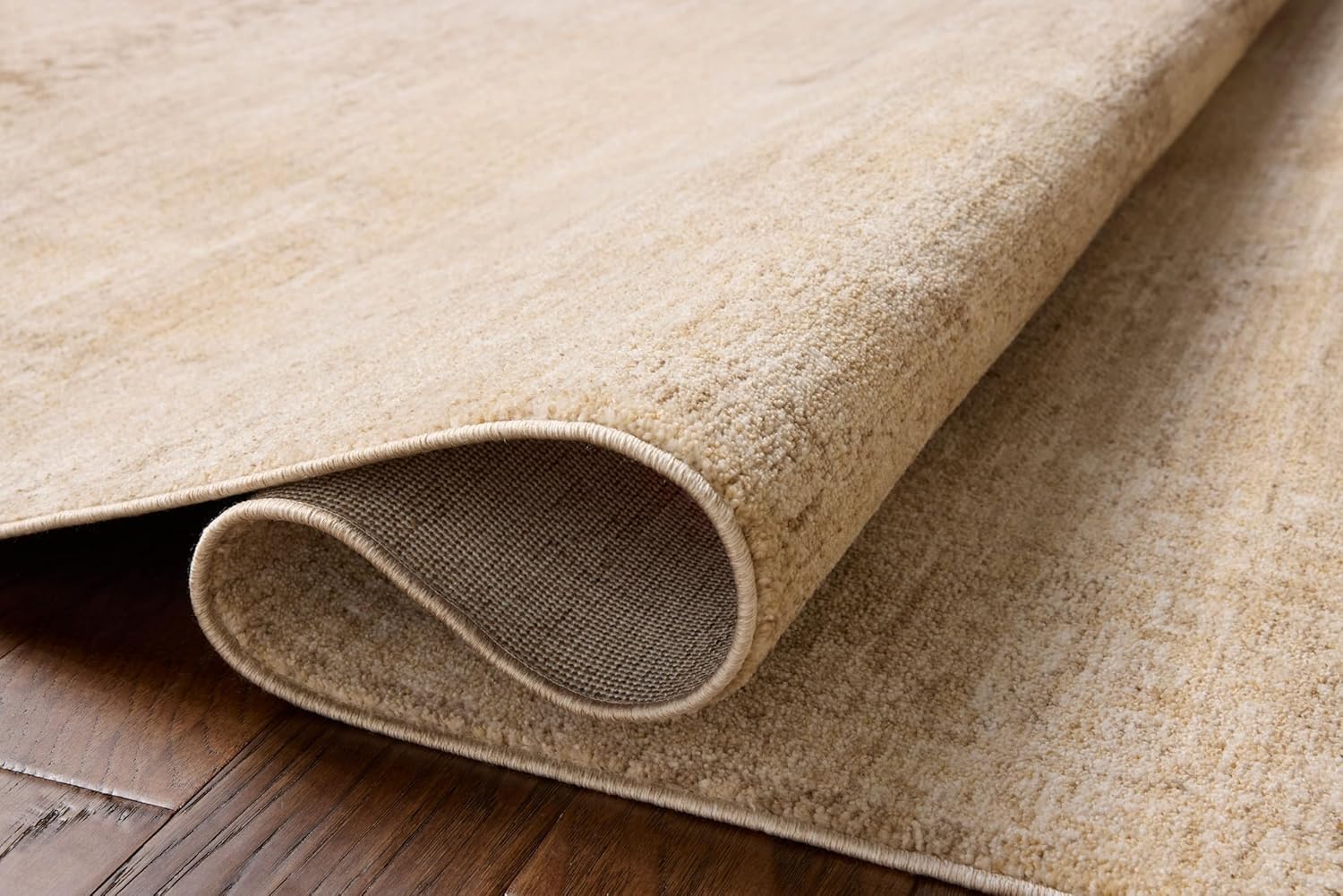 Loloi Chris Loves Julia Palma Collection PLM-07 Wheat/Taupe 11'-6" x 15'-7" Fringe Area Rug Vintage Style Boho Living Room Bedroom Carpet