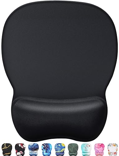 MROCO Ergonomic Mouse Pad with Gel Wrist Rest, Smooth Wrist