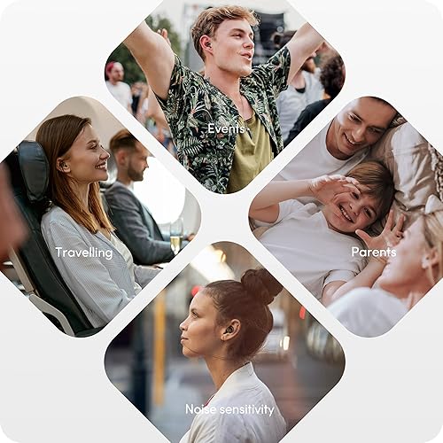 Miniatura 3 de Audree Tapones para los oídos de estilo para reducción de ruido, tapones reutilizables de alta fidelidad para conciertos, músicos, motocicletas,