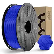 Inslogic Pre-Dried PLA Pro 3D Printer Filament, Strong & Tough PLA Pro Filament 1.75mm ±0.02mm, Reusable Spool, Compatible with Bambu and More FDM Printers, 1kg (Blue)