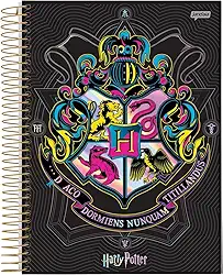 Caderno Espiral Univ CD 10 Matérias 200Fls Harry Potter Dormiens Nunquam FSC - Jandaia