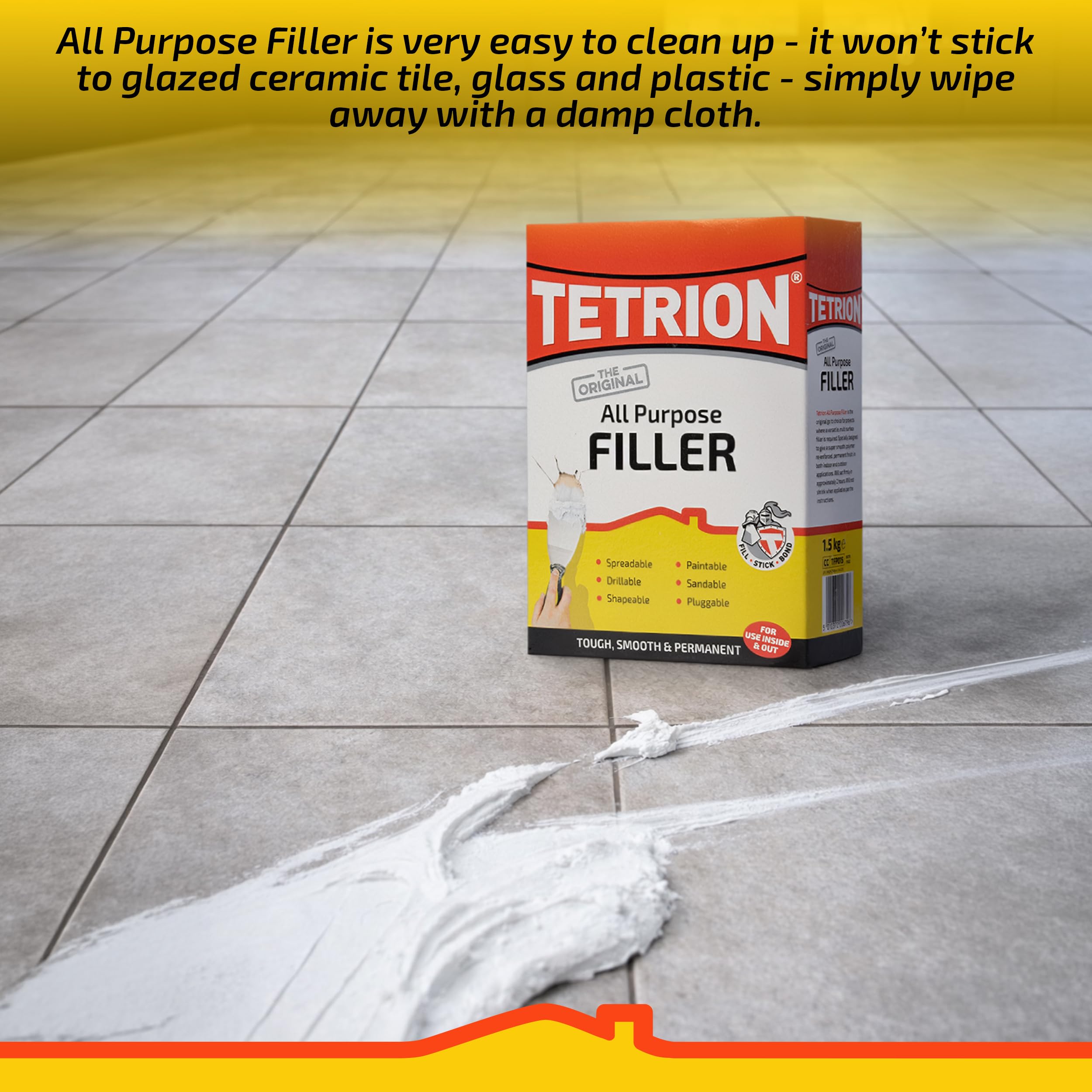 Tetrion TETTFP010 - Filler in polvere multiuso, 10 Kg