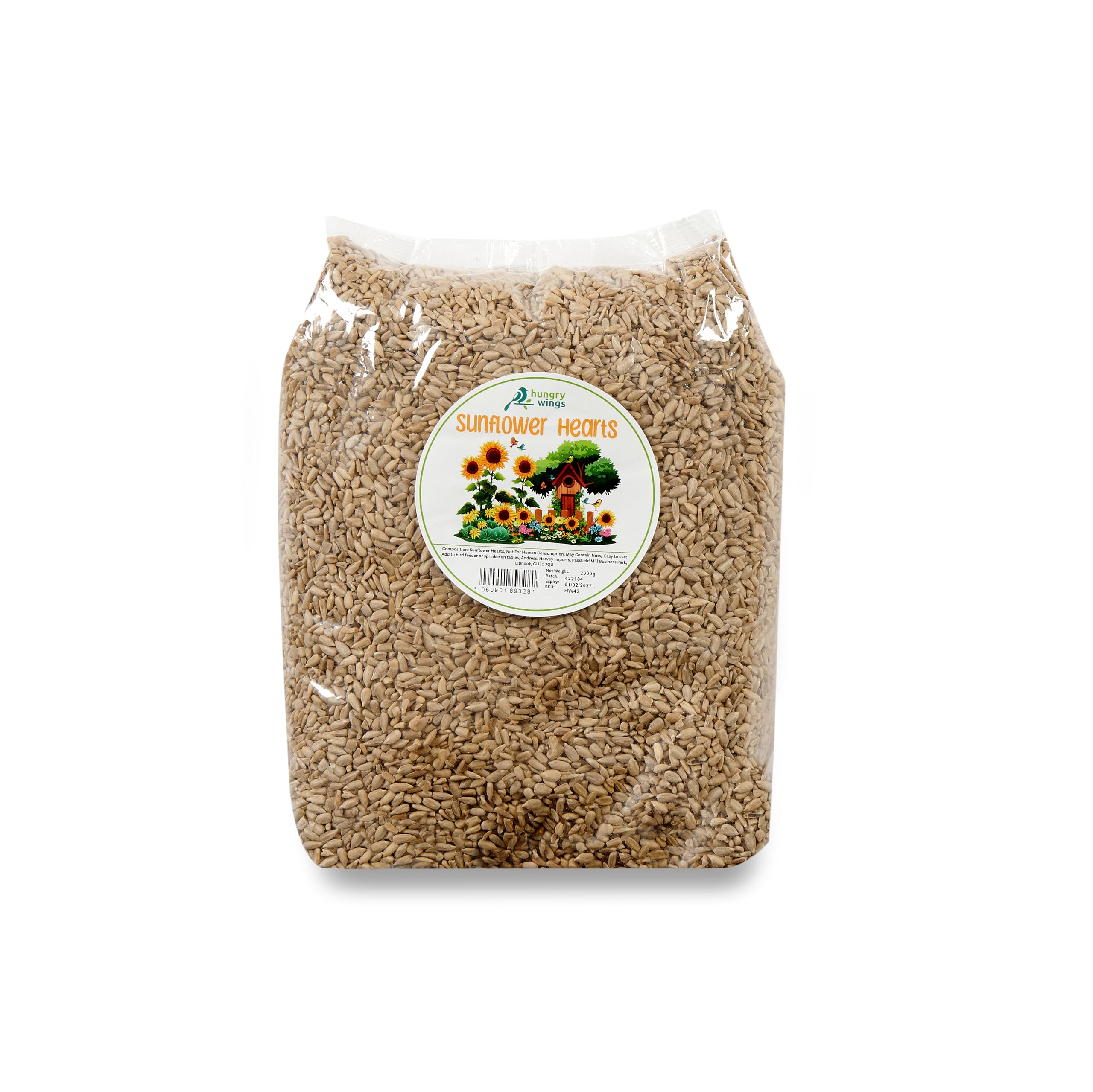 Wild Bird Food (2kg, Sunflower Hearts)