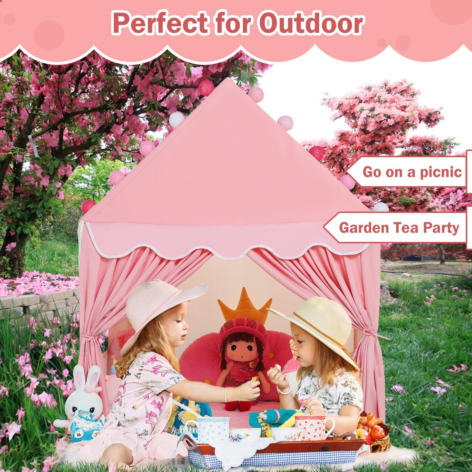 Wilwolfer Tente bébé extérieur : Maison Enfant intérieure - Cabane Enfant pour extérieur et intérieur - Le Cadeau d’Anniversaire Parfait