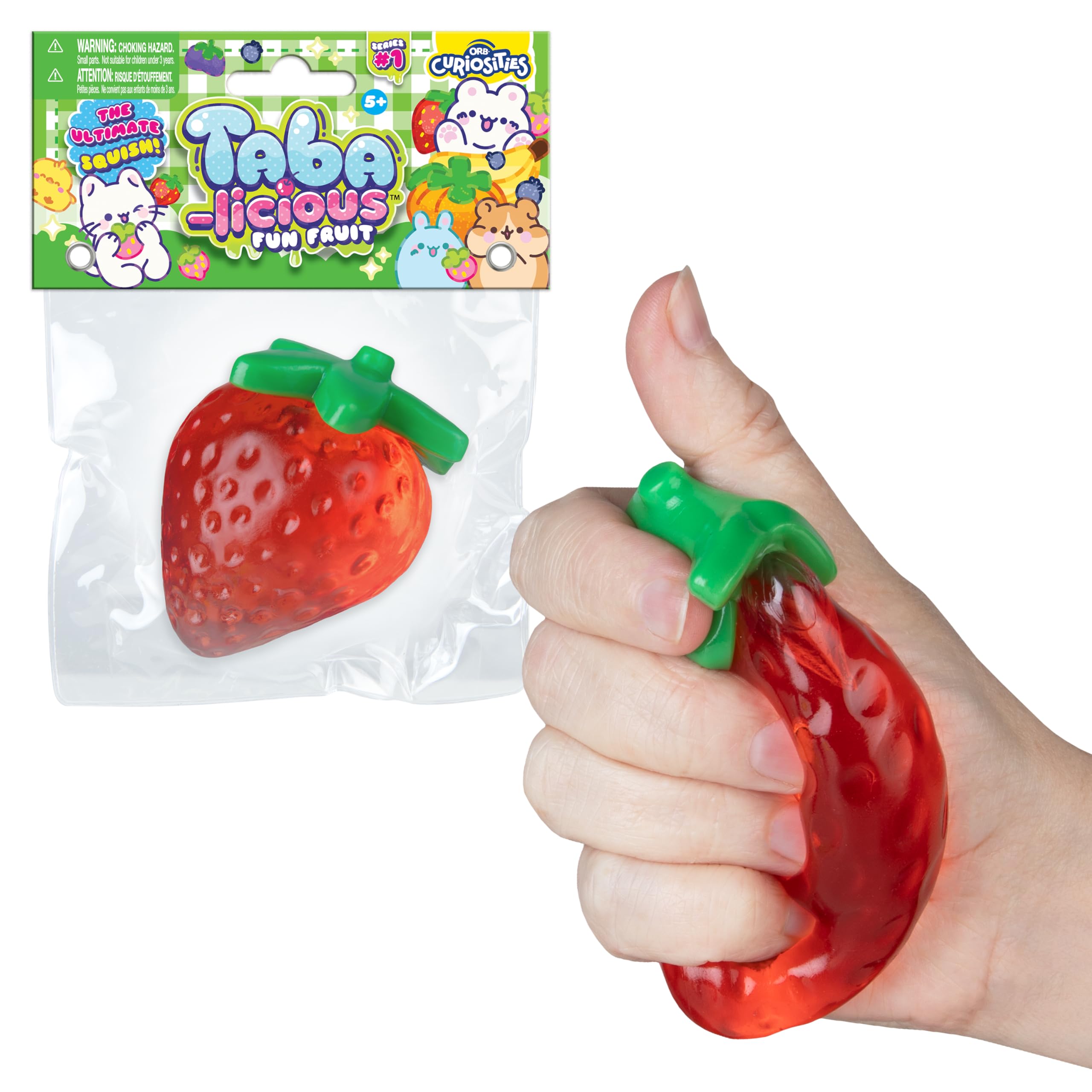 Amazon.com: ORB Tabalicious TABA Squishy Strawberry Fun Fruit Toy