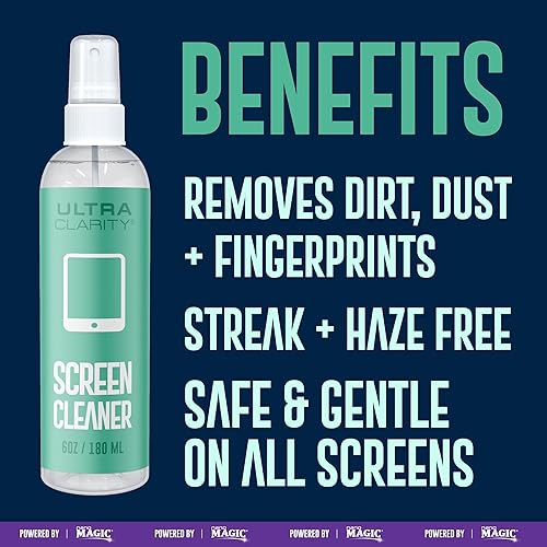 Miniatura 7 de Aerosol limpiador de pantalla Nano Magic de 3 unidades, 6 onzas, solución de grado óptico, brillo sin rayas, toallitas electrónicas ideales para